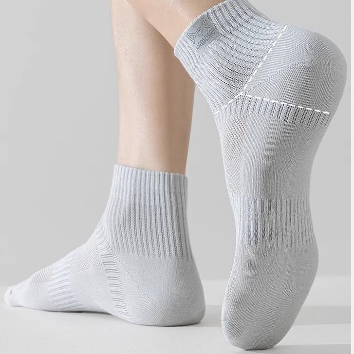 F2008 Men's Breathable Cotton Socks 5 Pairs