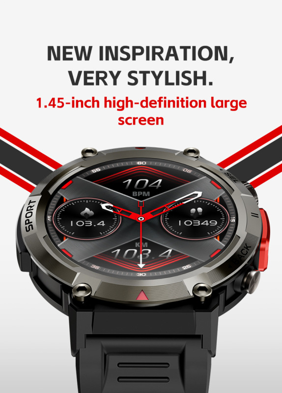 E2010  S100 Outdoor Waterproof Illumination Smartwatch