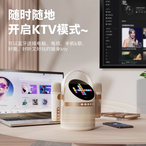 E9010 Philips Party-Ready Karaoke Microphone: LED Glow, Built-in Speaker & Echo Effect