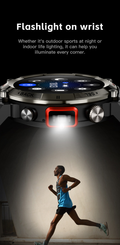 E2010  S100 Outdoor Waterproof Illumination Smartwatch