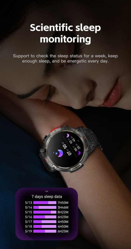 E2010  S100 Outdoor Waterproof Illumination Smartwatch