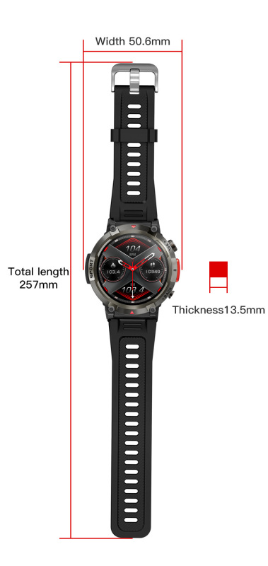 E2010  S100 Outdoor Waterproof Illumination Smartwatch
