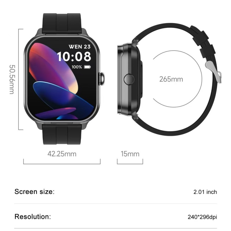 E2001 Smart Watch with Earbuds D8PRO, Bluetooth 5.3 HiFi Sound Effect