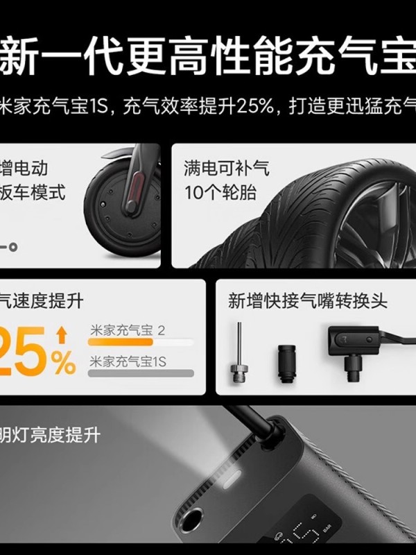 A0005 Xiaomi Mijia Portable Electric Air Compressor 2D