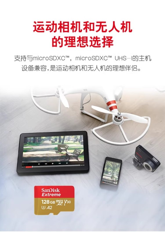 E9043 SanDisk Ultra miniSD memory Card 128G