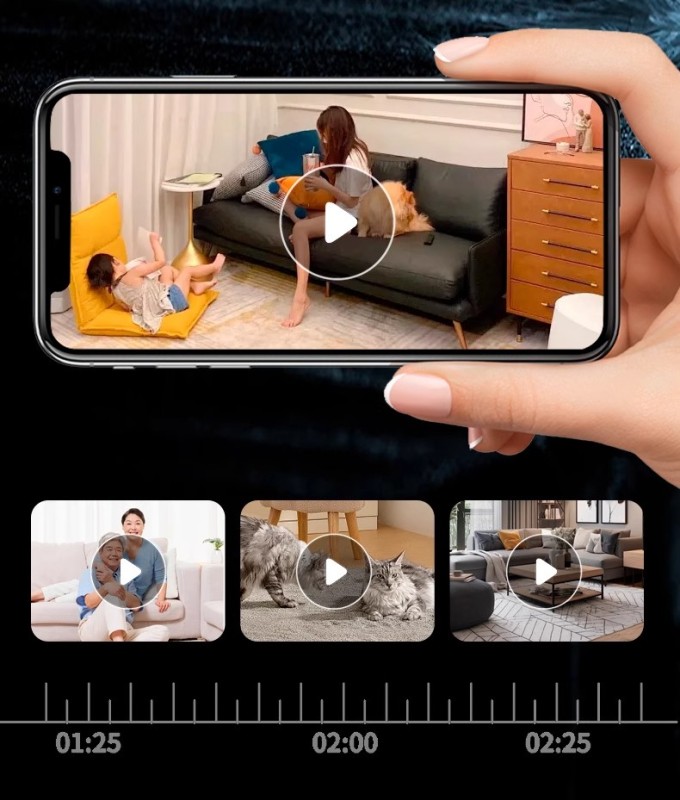 E9048 WiFi-Enabled Pan-Tilt-Zoom Pet Camera with Whole-House Mobile Monitoring
