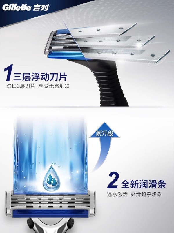 P1005 Gillette Vector 3 Series Manual Shaving Razor Set