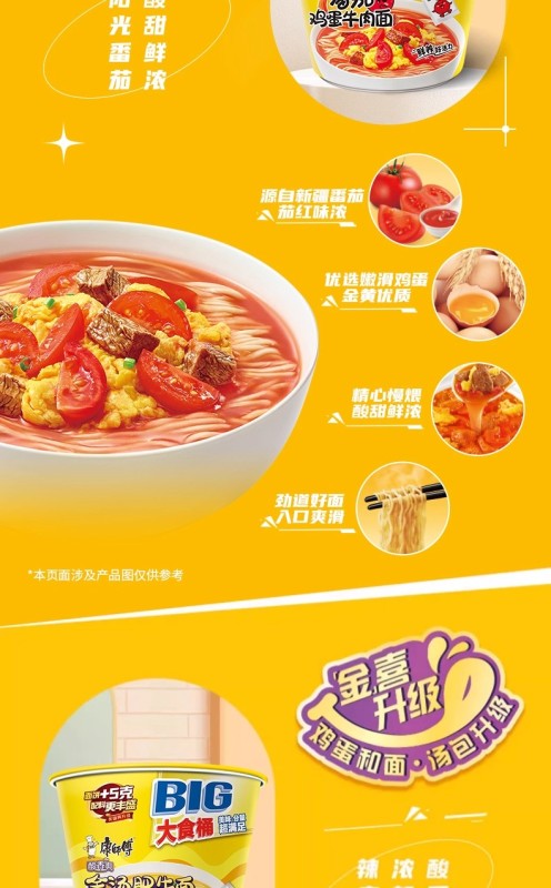 G0023 Kangshifu Instant Noodles Whole Case 12 cups