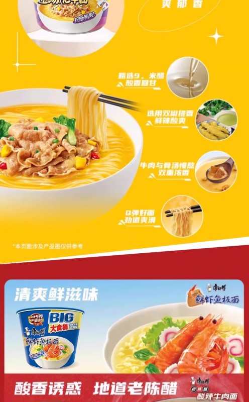 G0023 Kangshifu Instant Noodles Whole Case 12 cups