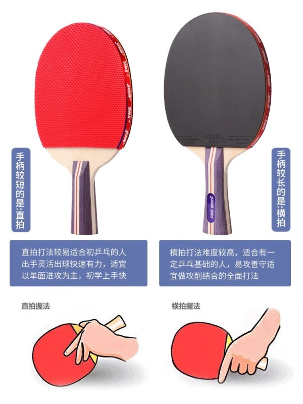 S3008 Double Happiness Table Tennis Racket  1 Pair