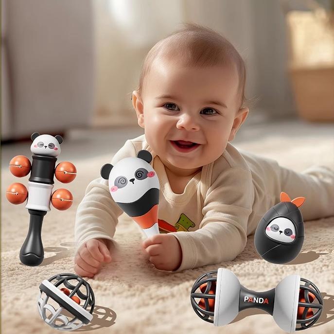 T0045 Baby Handheld Sensory Rattle - Early Education Developmental Toy