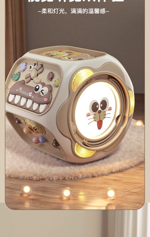 T0049 Hand-Clap Octahedral Drum for Toddlers