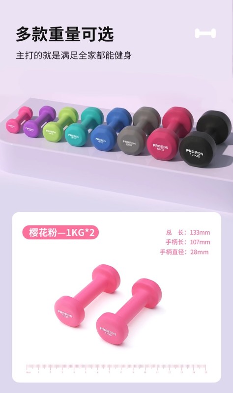 S3010  Cast Iron Dumbbells Fitness Equipment for Men and Women