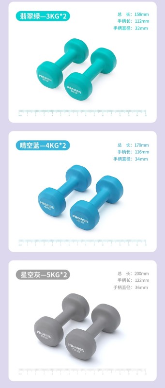 S3010  Cast Iron Dumbbells Fitness Equipment for Men and Women
