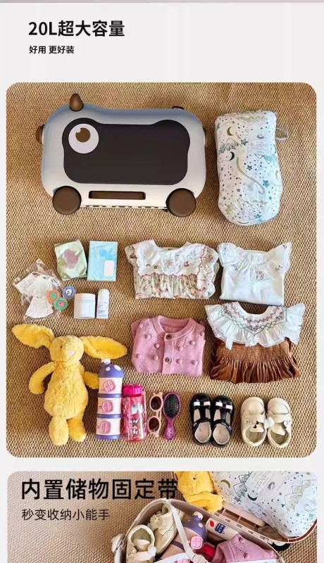 L0014 Kids' Ride-On Sliding Suitcase