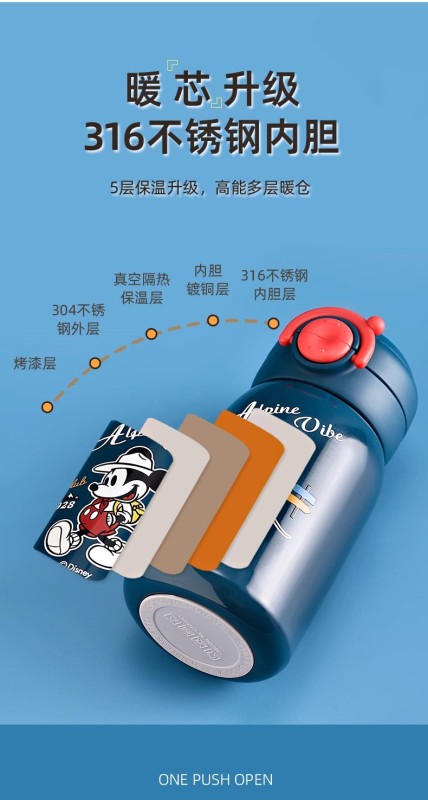 H0016 Disney Kids' Insulated Water Bottle