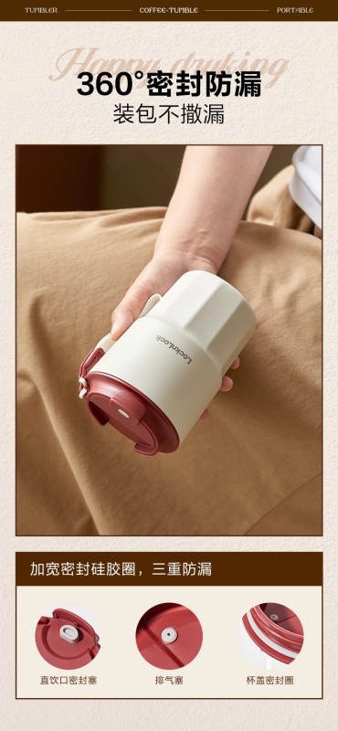 T0070 Lock&Lock Ceramic Lining Thermal Coffee Mug 450ml