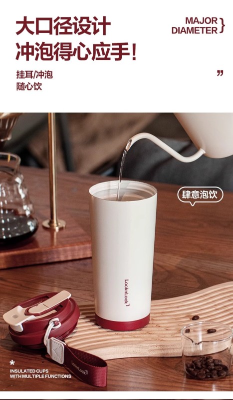 T0070 Lock&Lock Ceramic Lining Thermal Coffee Mug 500ml