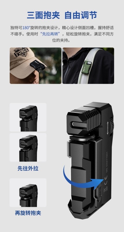 T0068 Portable Deformable Magnetic EDC High-Intensity Flashlight