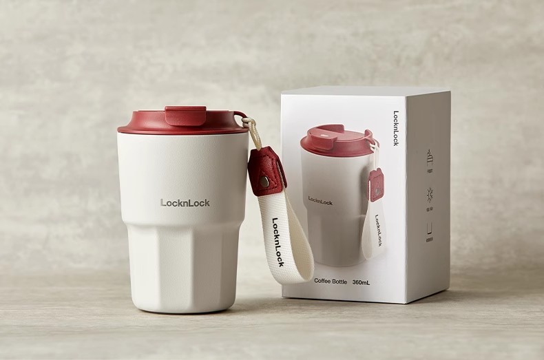 T0070 Lock&Lock Ceramic Lining Thermal Coffee Mug 450ml