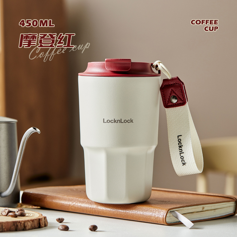 T0070 Lock&Lock Ceramic Lining Thermal Coffee Mug 450ml