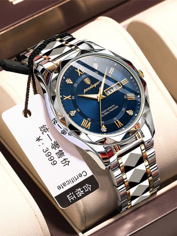 E9062 New Model Men's Quartz Electronic Waterproof Watch