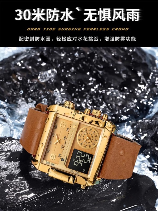 E9066 New Model Men's Quartz Electronic Waterproof Watch