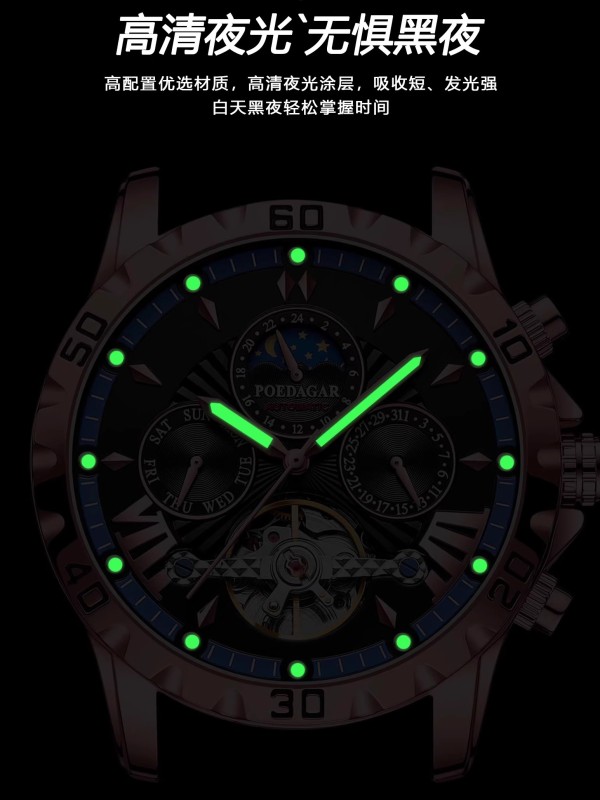 E9065 Men's Waterproof Fully Automatic Mechanical Watch