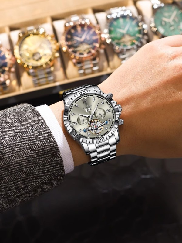 E9068 Men's Waterproof Fully Automatic Mechanical Watch