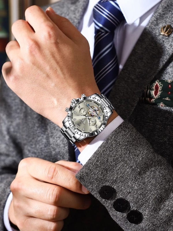 E9068 Men's Waterproof Fully Automatic Mechanical Watch