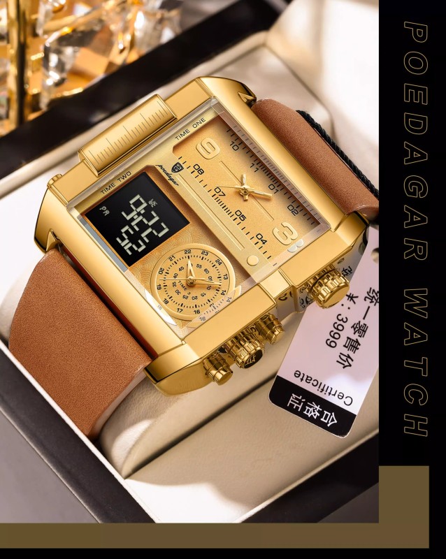 E9066 New Model Men's Quartz Electronic Waterproof Watch