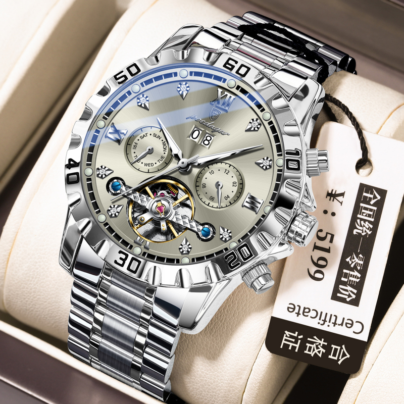 E9068 Men's Waterproof Fully Automatic Mechanical Watch