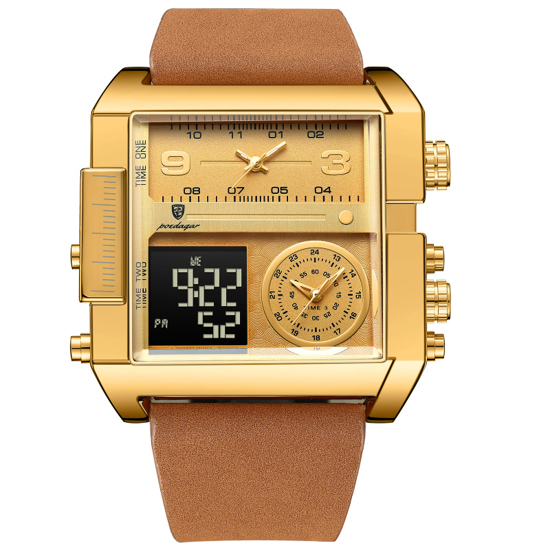 E9066 New Model Men's Quartz Electronic Waterproof Watch
