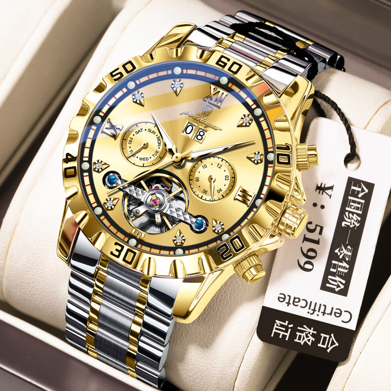 E9068 Men's Waterproof Fully Automatic Mechanical Watch