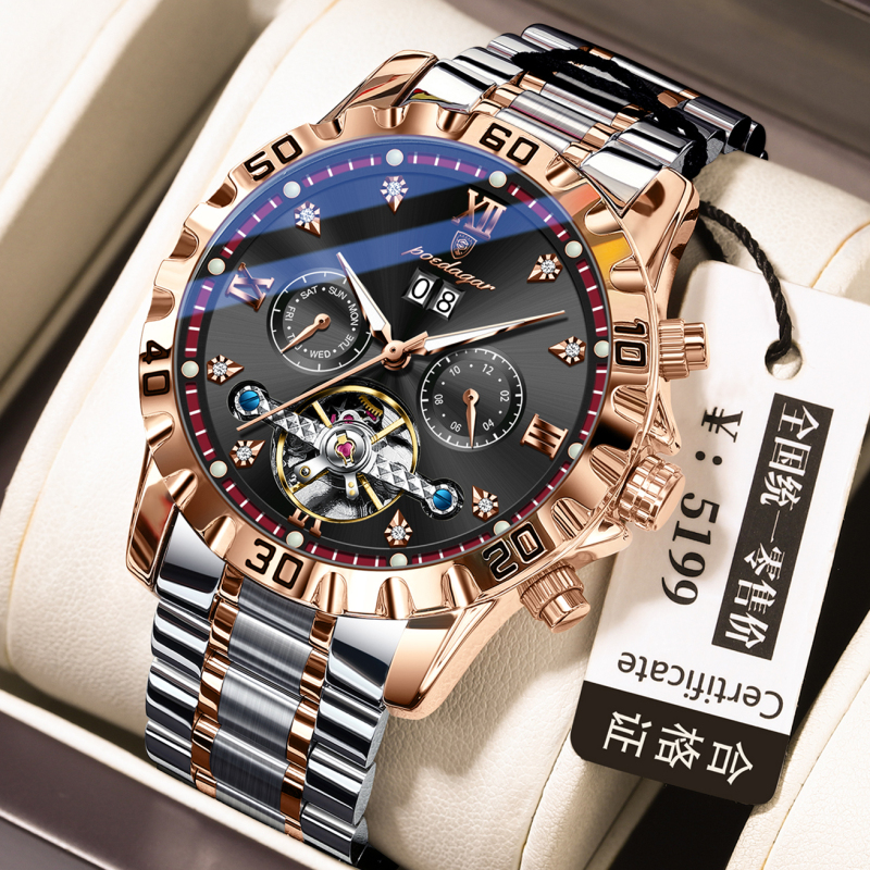 E9068 Men's Waterproof Fully Automatic Mechanical Watch