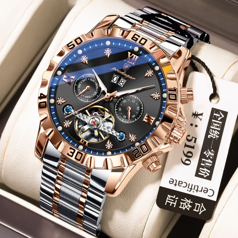 E9068 Men's Waterproof Fully Automatic Mechanical Watch