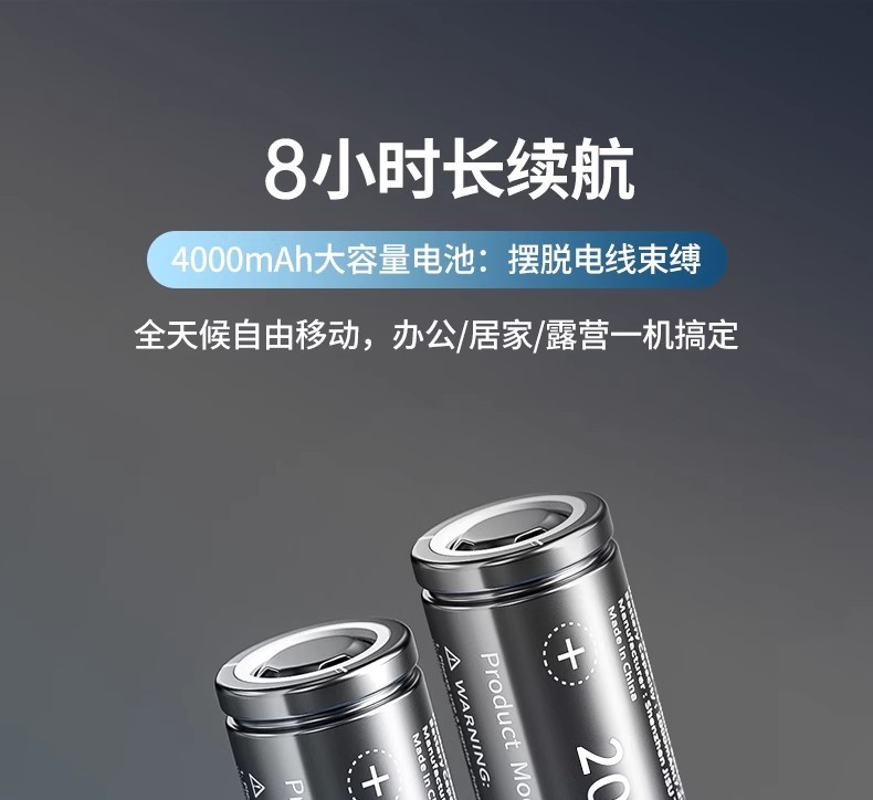 H0017 Rechargeable Metal Desktop Fan