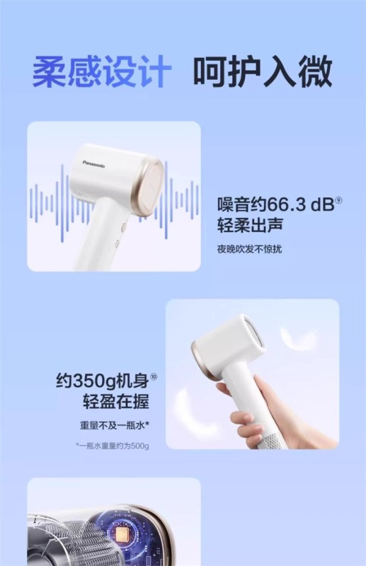 H0020 Panasonic Nozzle-Free High-Speed Negative Ion Hair Dryer EH-NE6L