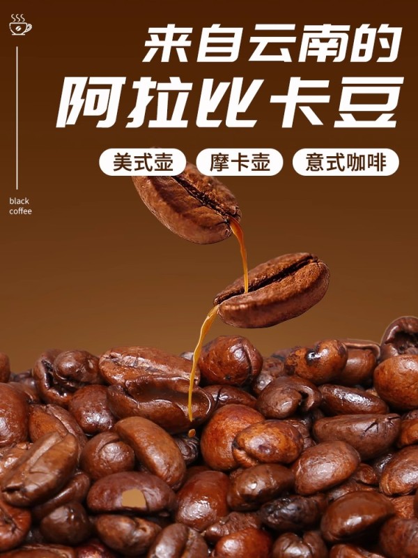 G0039 Yunnan Small-Bean Arabica Coffee Beans 500g - Yunnan