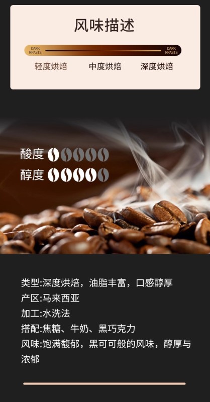 G0038 Starbucks Dark Roast Coffee Beans 500g - Malaysia