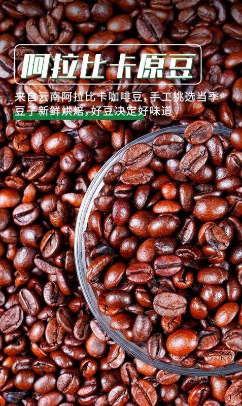 G0039 Yunnan Small-Bean Arabica Coffee Beans 500g - Yunnan