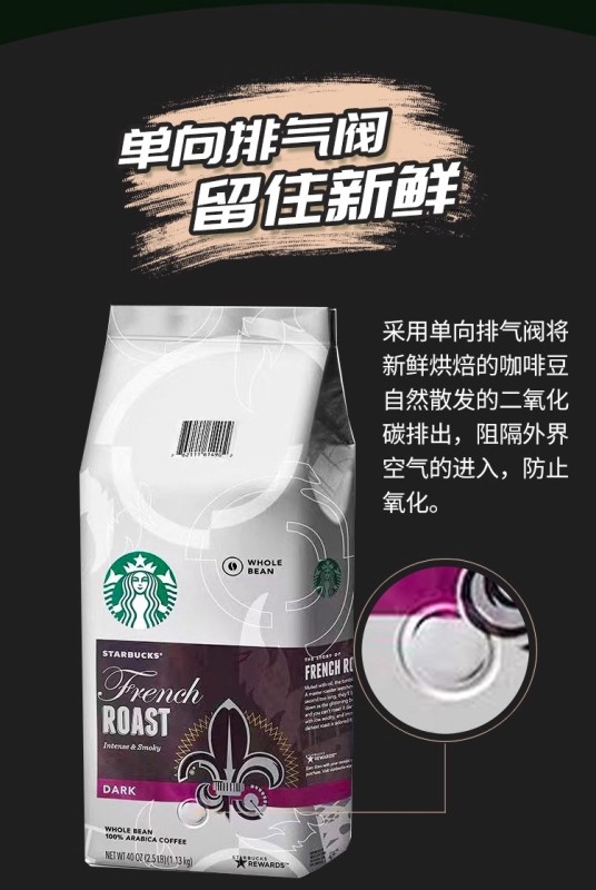 G0038 Starbucks Dark Roast Coffee Beans 500g - Malaysia