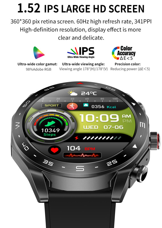 E3000 TWST95 2-in-1 Bluetooth Headset Smart Watch