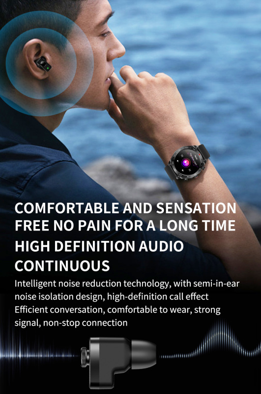 E3000 TWST95 2-in-1 Bluetooth Headset Smart Watch