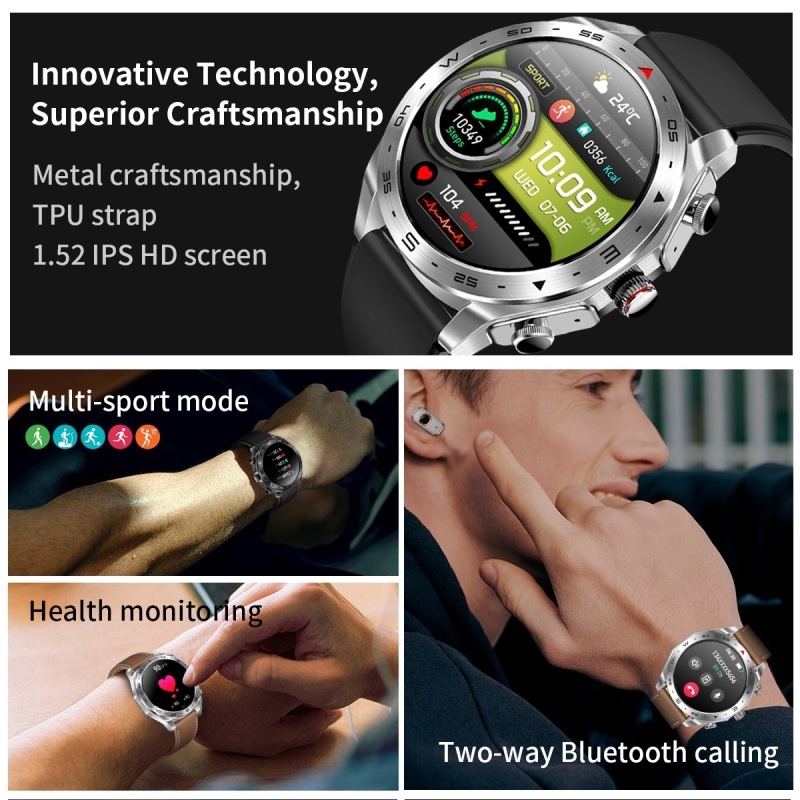 E3000 TWST95 2-in-1 Bluetooth Headset Smart Watch