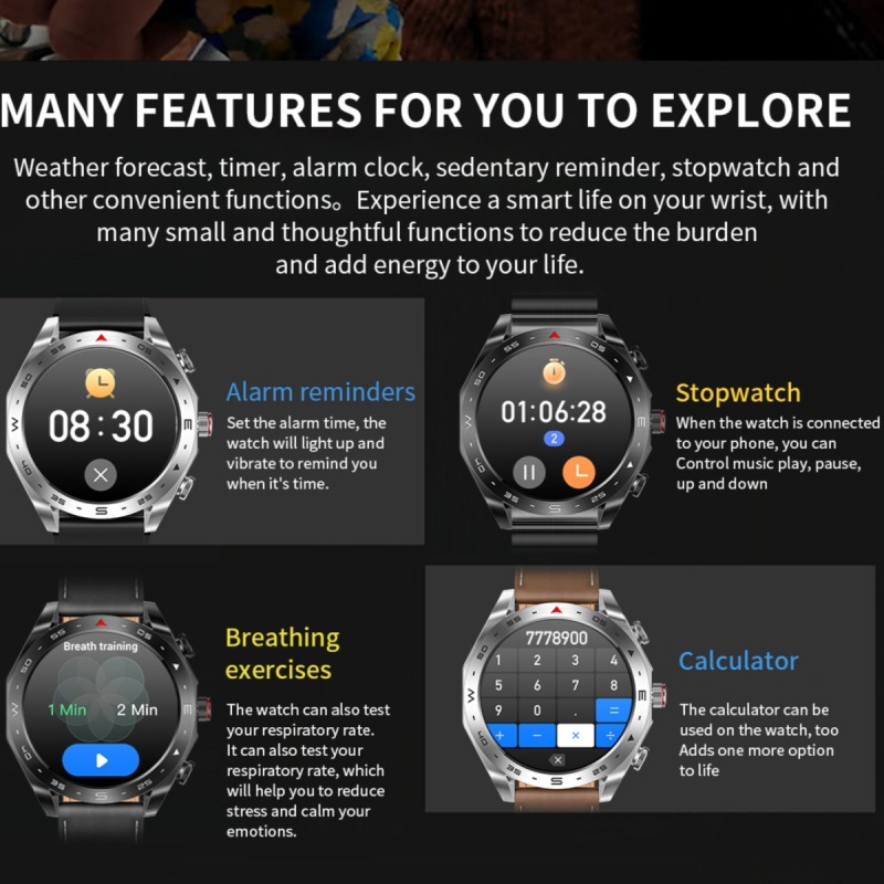 E3000 TWST95 2-in-1 Bluetooth Headset Smart Watch
