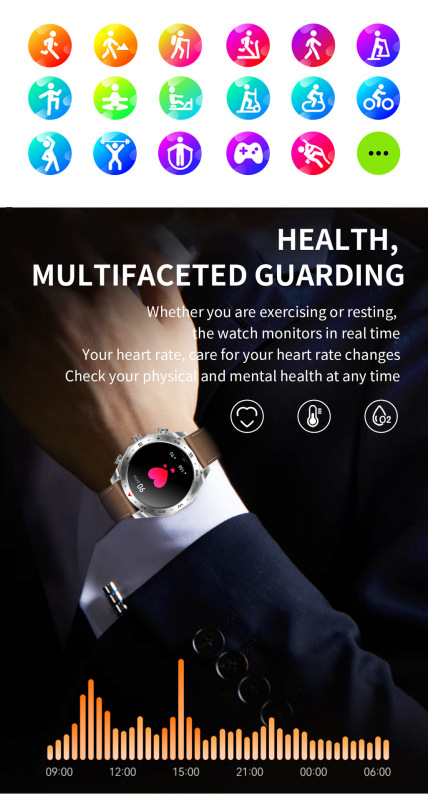 E3000 TWST95 2-in-1 Bluetooth Headset Smart Watch