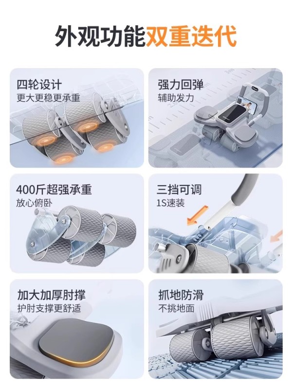 S3022 Automatic Return Ab Wheel Kit