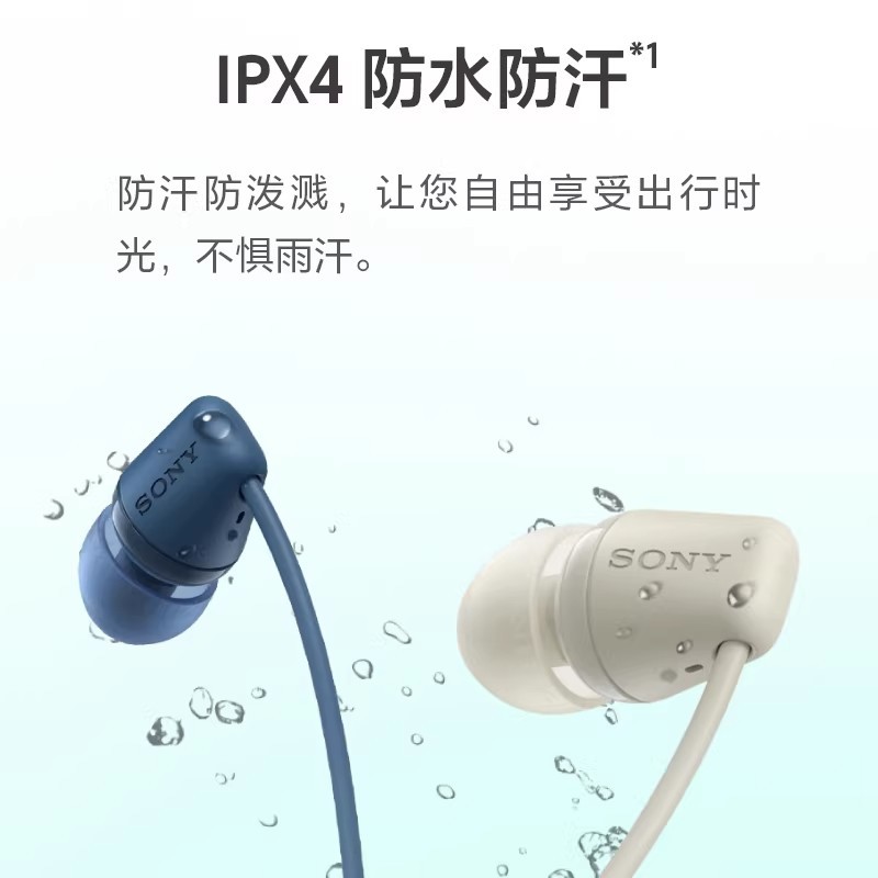 E9078 Sony WI-C100 Neckband Wireless Bluetooth Sports Earphones
