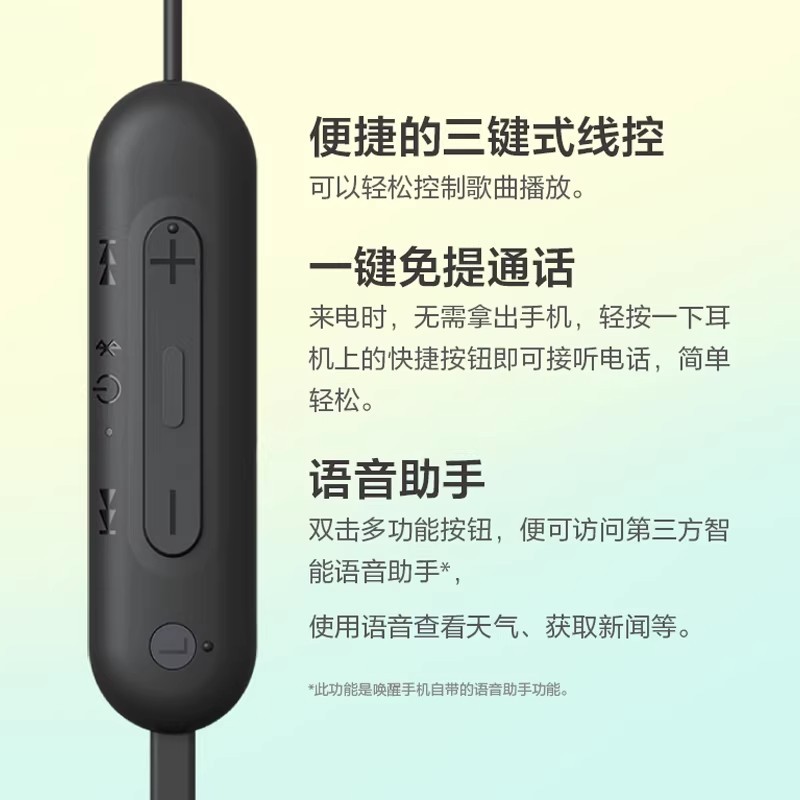 E9078 Sony WI-C100 Neckband Wireless Bluetooth Sports Earphones